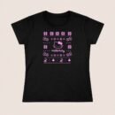 Remera con mangas cortas para mujer de Hello Kitty con un estilo pixel art