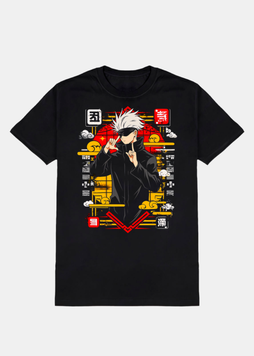 Remera de Satoru Gojo de Jujutsu Kaisen.