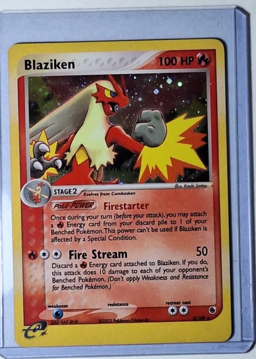EX Ruby & Sapphire - Blaziken Holo #3 - frente