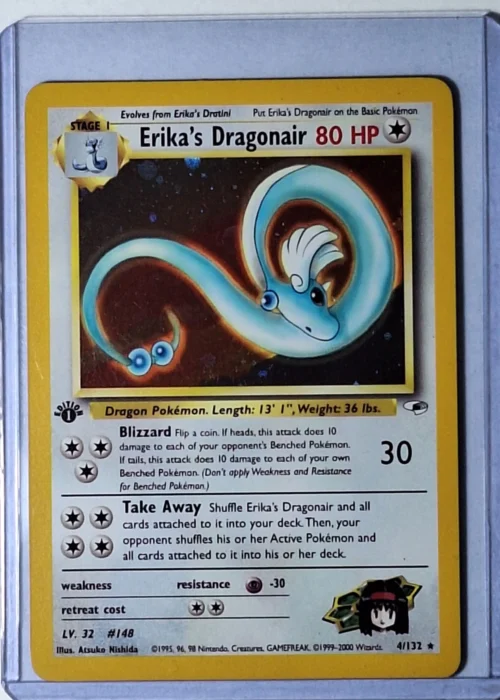Gym Heroes - Erika's Dragonair #4 - 1st Edition - frente