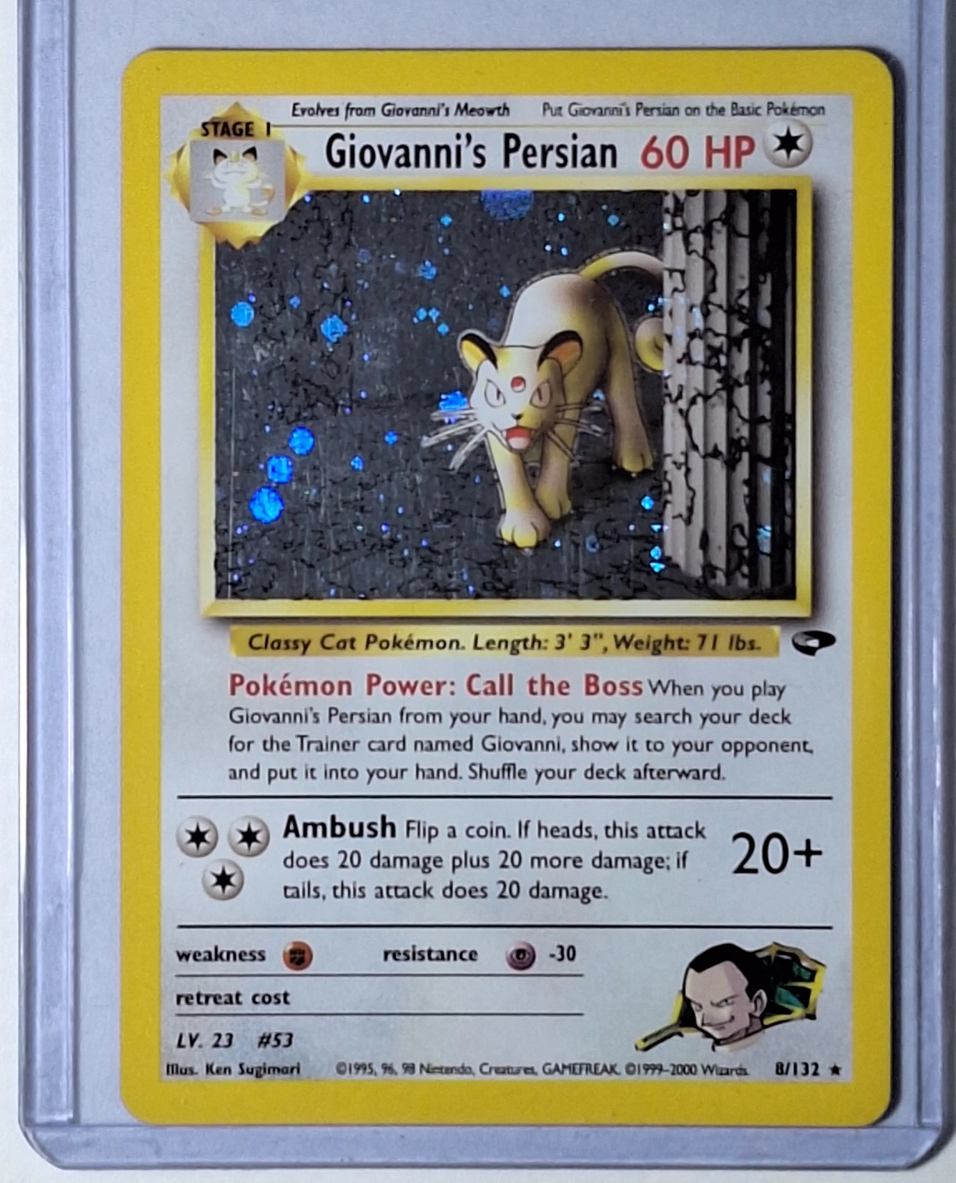 Gym Challenge - Giovanni's Persian #8 - frente