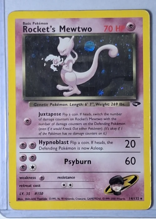 Gym Challenge - Rocket's Mewtwo #14 - frente