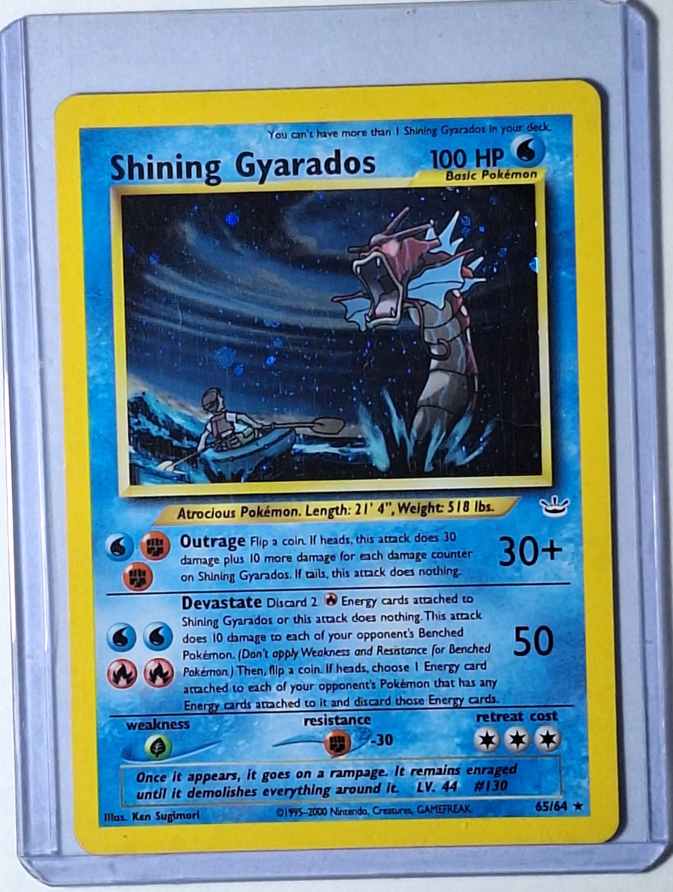 Neo Revelation - Shining Gyarados #65 - frente