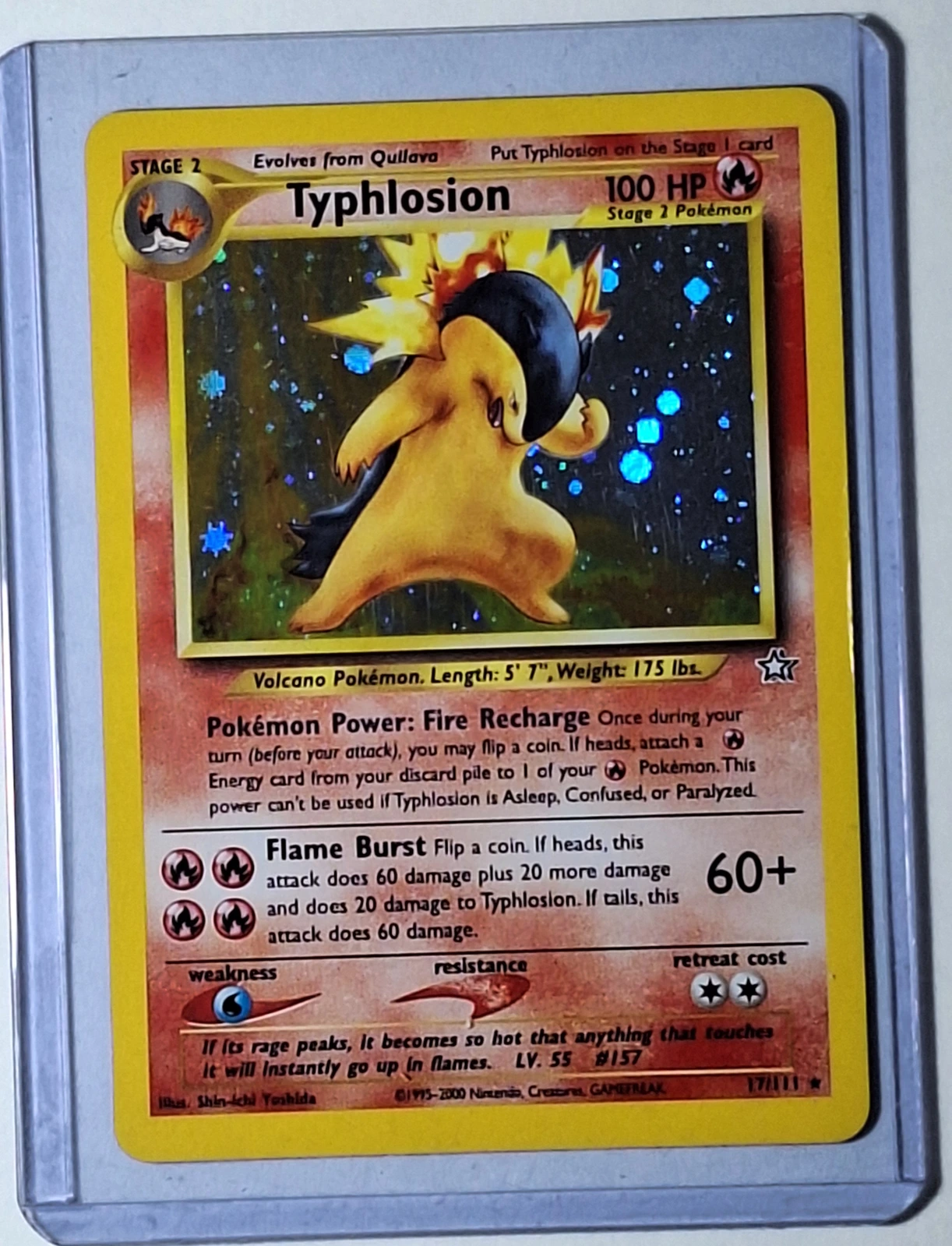Neo Genesis - Typhlosion #17 - frente