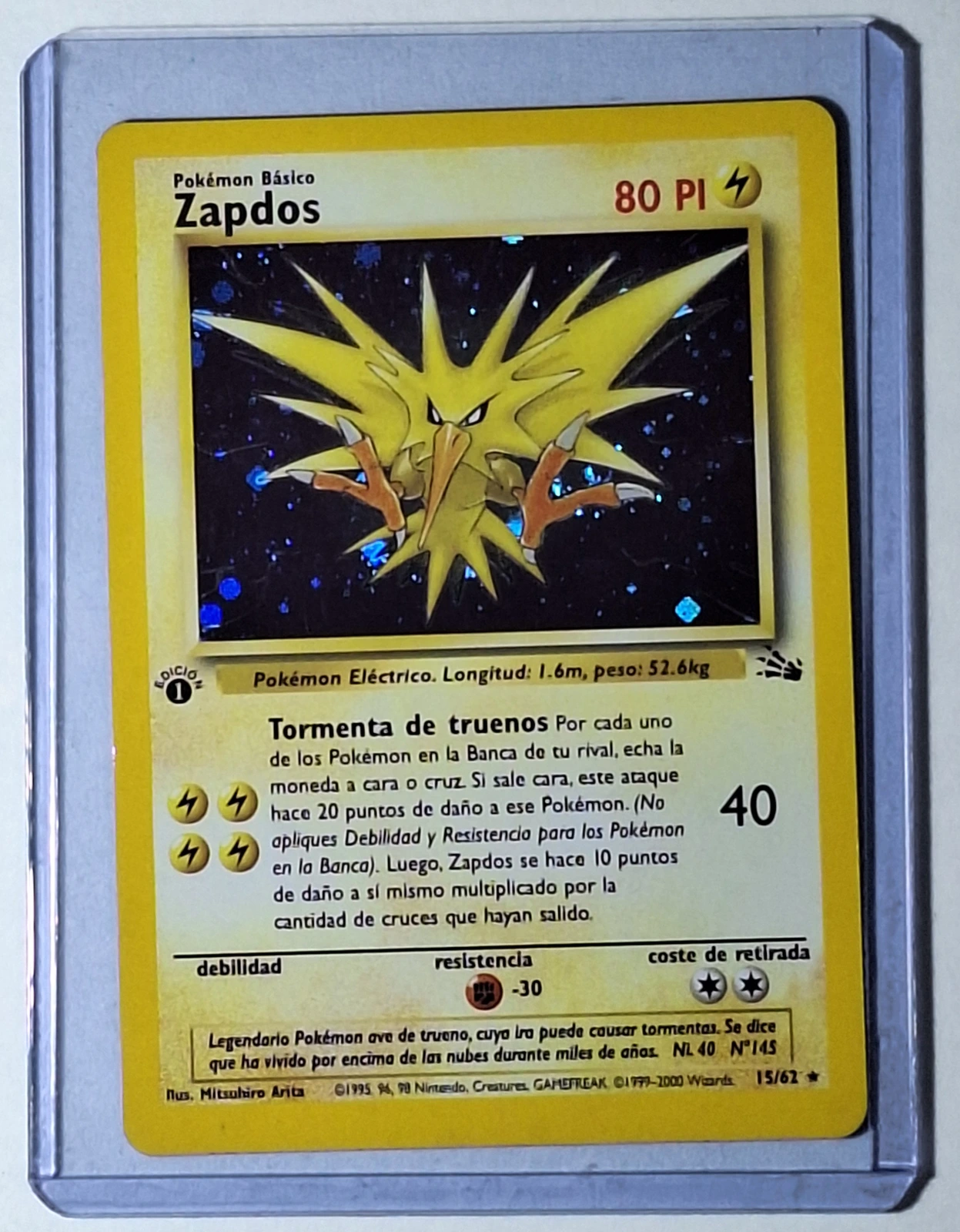 Fósil - Zapdos #15 - frente